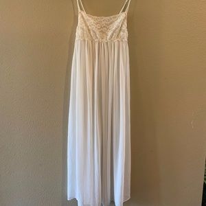 White Sexy Long lace with beads Lingerie by InBloom